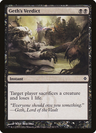 Geth's Verdict [New Phyrexia] | Tabernacle Games