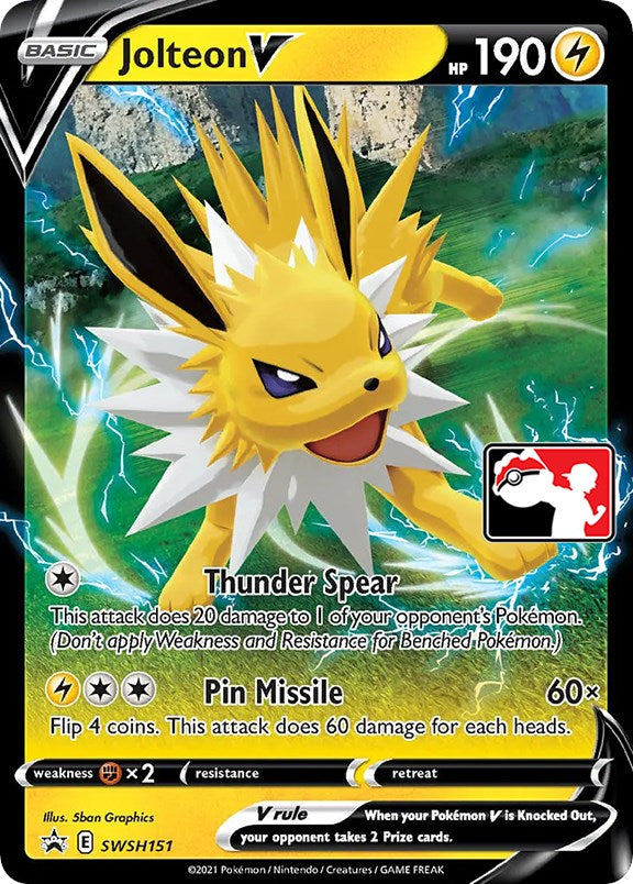 Jolteon V (SWSH151) [Prize Pack Series One] | Tabernacle Games