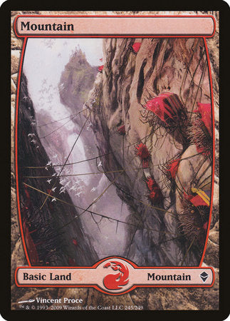 Mountain (245) - Full Art [Zendikar] | Tabernacle Games