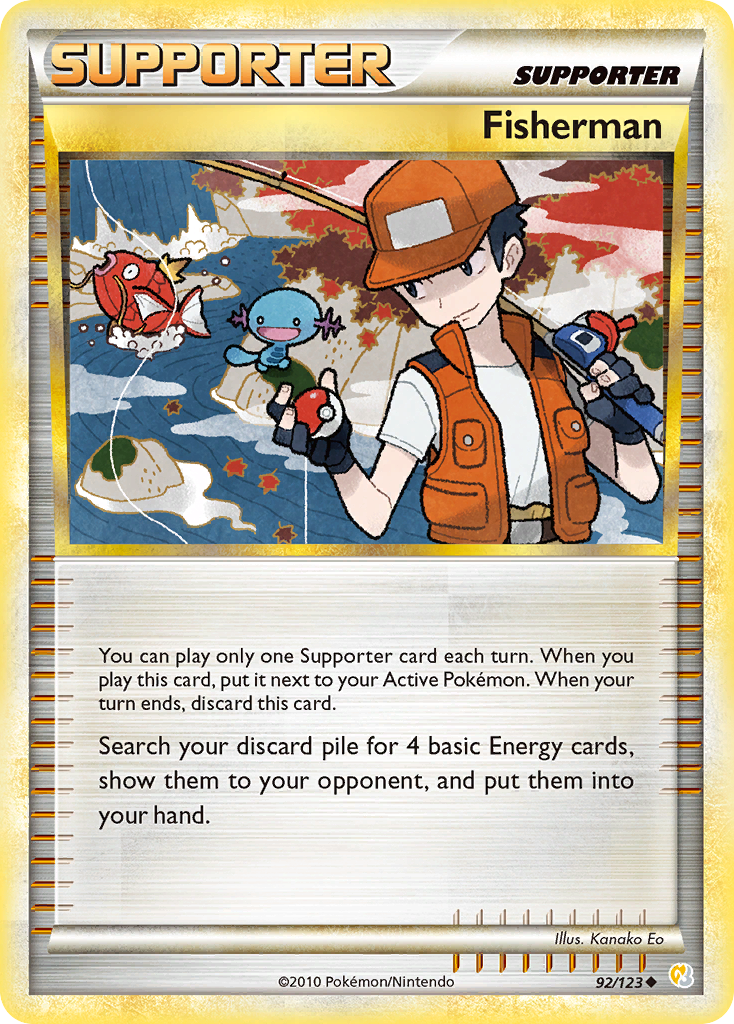 Fisherman (92/123) [HeartGold & SoulSilver: Base Set] | Tabernacle Games