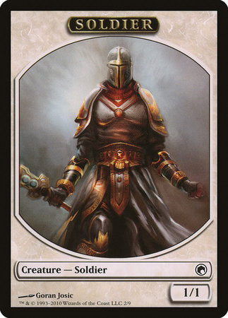 Soldier Token [Scars of Mirrodin Tokens] | Tabernacle Games