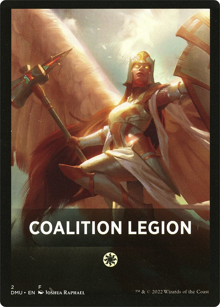 Coalition Legion Theme Card [Dominaria United Tokens] | Tabernacle Games