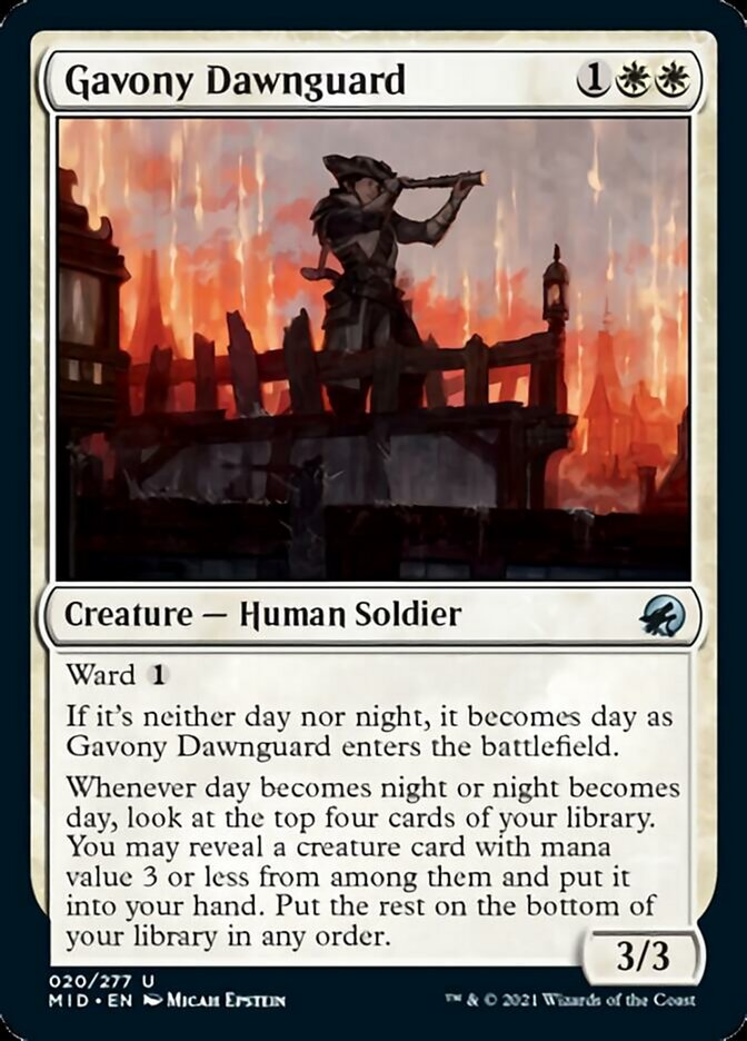 Gavony Dawnguard [Innistrad: Midnight Hunt] | Tabernacle Games