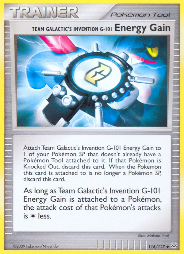 Team Galactic's Invention G-101 Energy Gain (116/127) [Platinum: Base Set] | Tabernacle Games