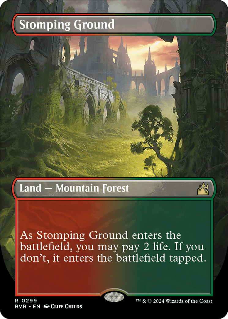 Stomping Ground (Borderless) [Ravnica Remastered] | Tabernacle Games