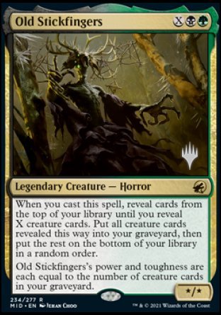 Old Stickfingers (Promo Pack) [Innistrad: Midnight Hunt Promos] | Tabernacle Games