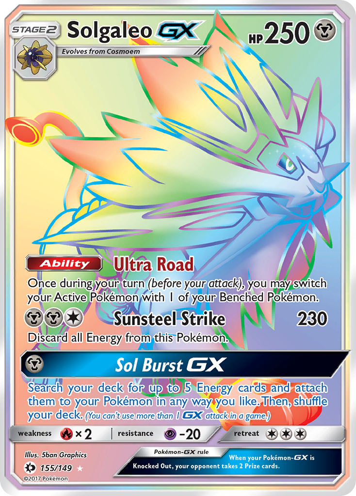 Solgaleo GX (155/149) [Sun & Moon: Base Set] | Tabernacle Games