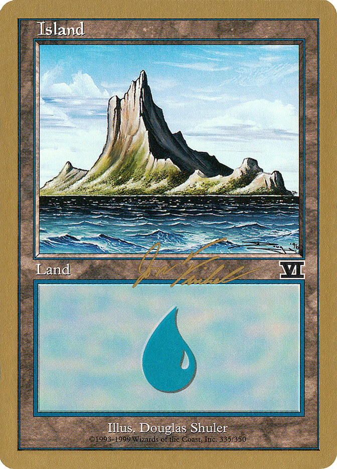 Island (jf335) (Jon Finkel) [World Championship Decks 2000] | Tabernacle Games