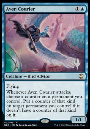 Aven Courier (Promo Pack) [Streets of New Capenna Commander Promos] | Tabernacle Games