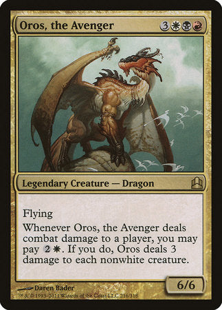 Oros, the Avenger [Commander 2011] | Tabernacle Games