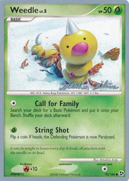 Weedle LV.5 (93/106) (Luxdrill - Stephen Silvestro) [World Championships 2009] | Tabernacle Games