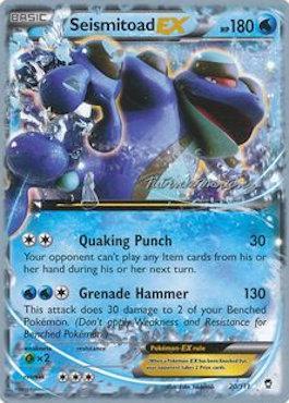 Seismitoad EX (20/111) (Punches 'n' Bites - Patrick Martinez) [World Championships 2015] | Tabernacle Games