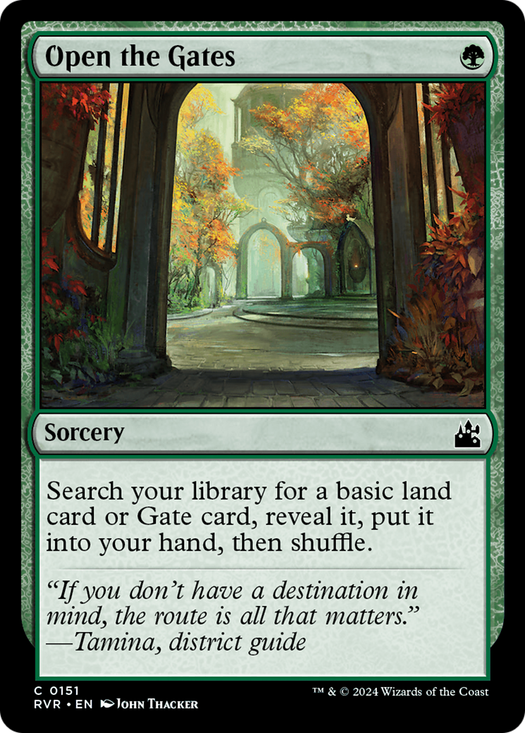 Open the Gates [Ravnica Remastered] | Tabernacle Games