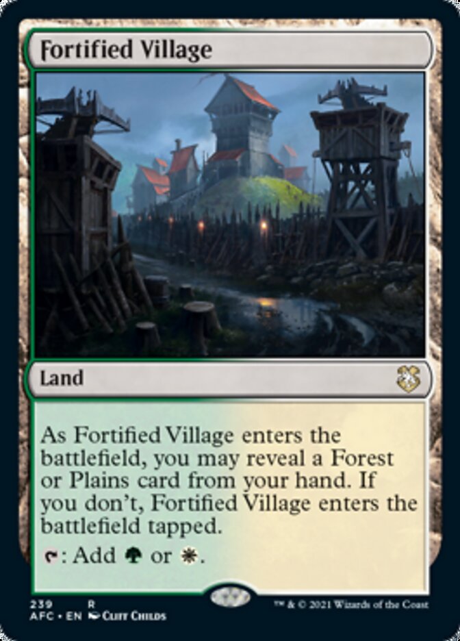 Fortified Village [Dungeons & Dragons: Adventures in the Forgotten Realms Commander] | Tabernacle Games