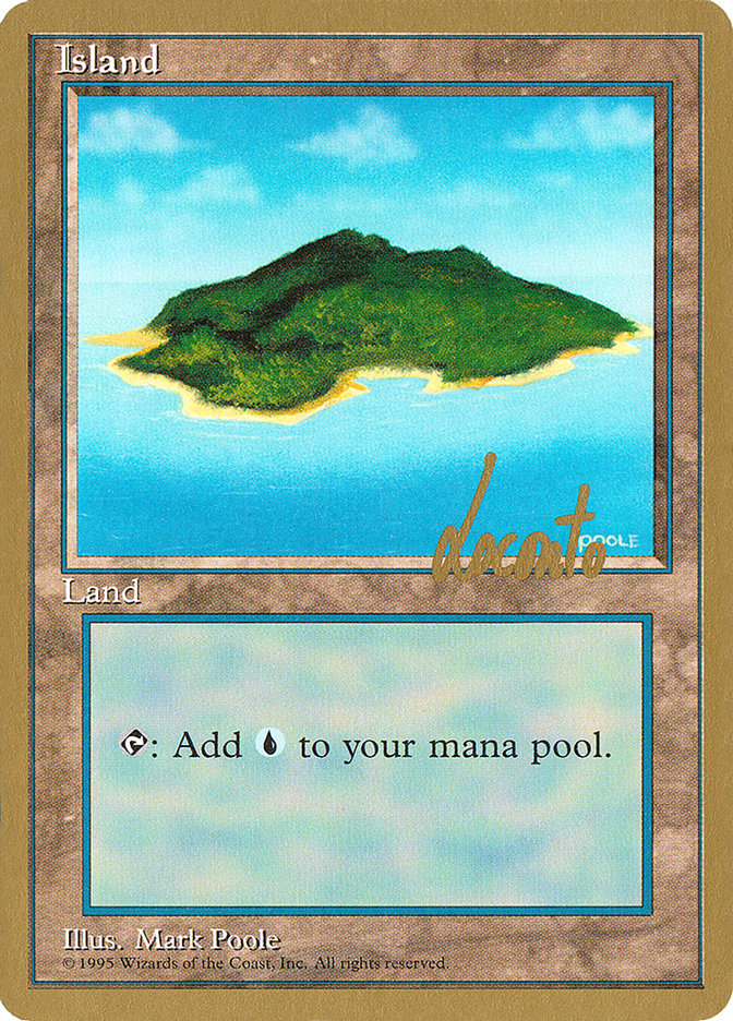 Island (ml367) (Michael Loconto) [Pro Tour Collector Set] | Tabernacle Games