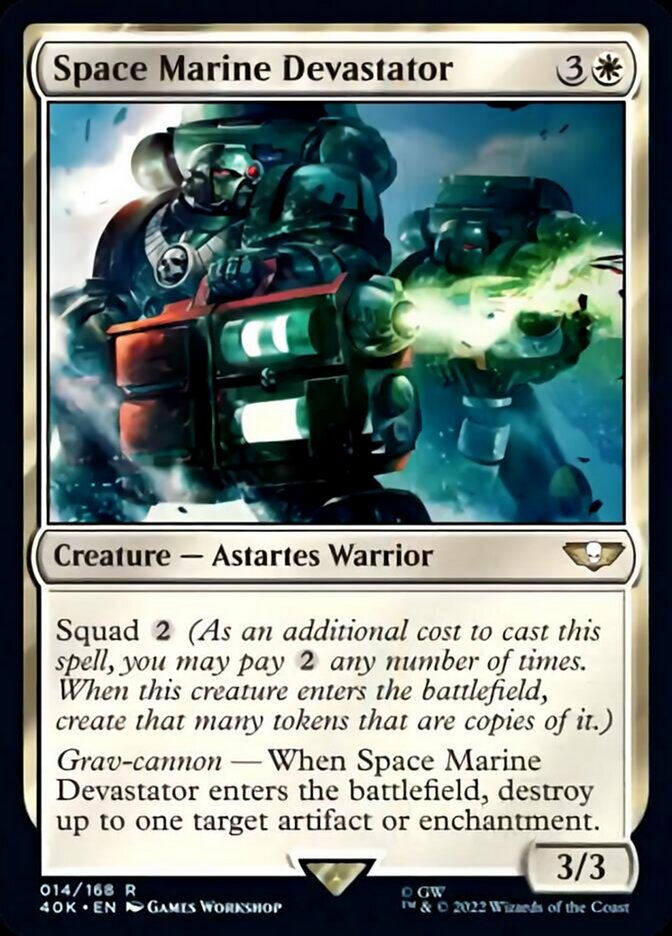 Space Marine Devastator (Surge Foil) [Universes Beyond: Warhammer 40,000] | Tabernacle Games