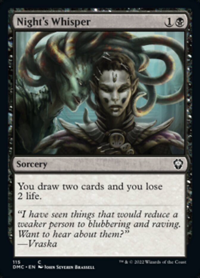 Night's Whisper [Dominaria United Commander] | Tabernacle Games
