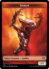 Rebel // Goblin Double-Sided Token [Phyrexia: All Will Be One Commander Tokens] | Tabernacle Games