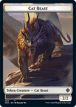 Elf Warrior // Cat Beast Double-Sided Token [Starter Commander Decks] | Tabernacle Games