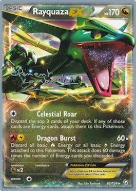 Rayquaza EX (85/124) (Anguille Sous Roche - Clement Lamberton) [World Championships 2013] | Tabernacle Games