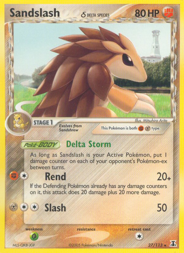 Sandslash (27/113) (Delta Species) [EX: Delta Species] | Tabernacle Games