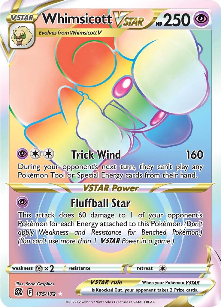 Whimsicott VSTAR (175/172) [Sword & Shield: Brilliant Stars] | Tabernacle Games