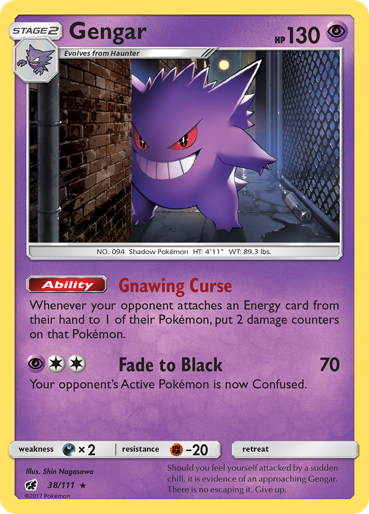 Gengar (38/111) [Sun & Moon: Crimson Invasion] | Tabernacle Games