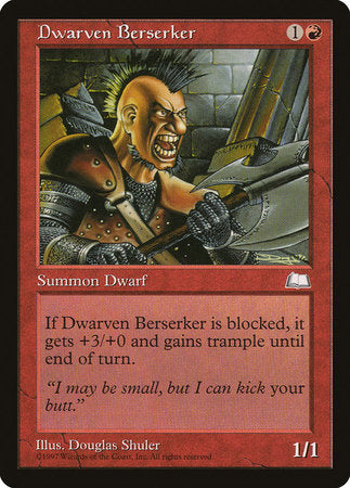 Dwarven Berserker [Weatherlight] | Tabernacle Games