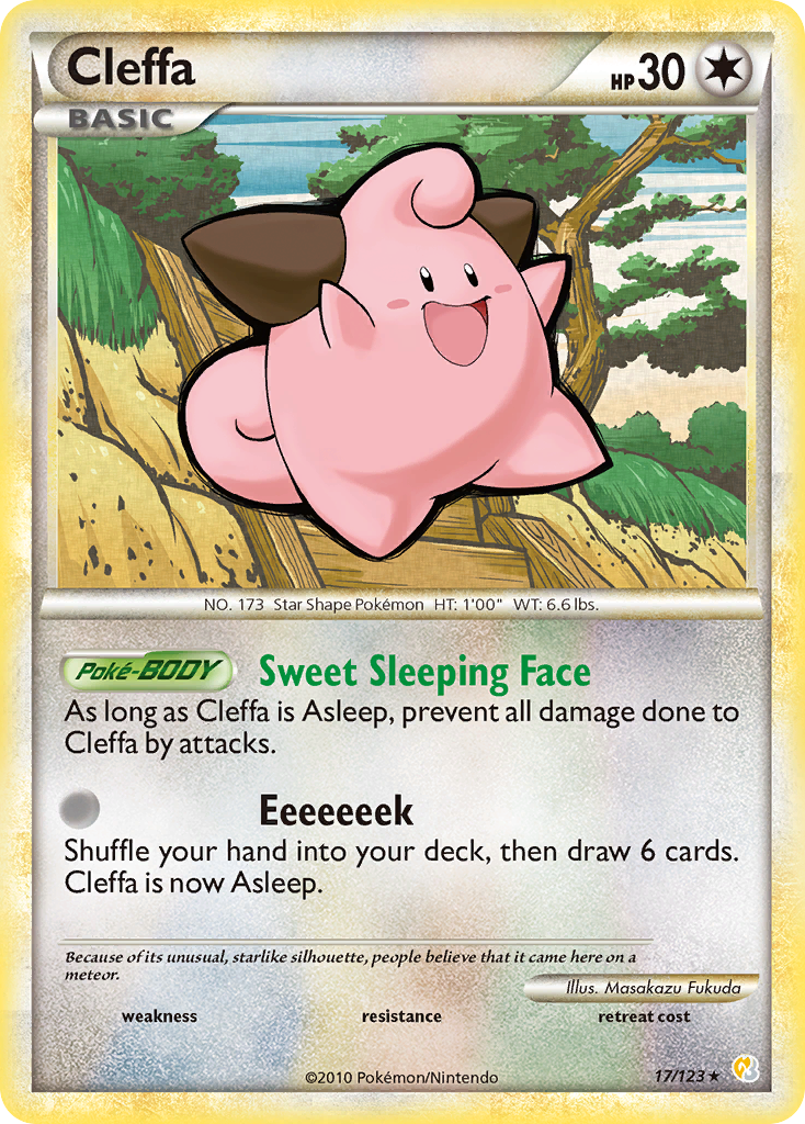 Cleffa (17/123) [HeartGold & SoulSilver: Base Set] | Tabernacle Games