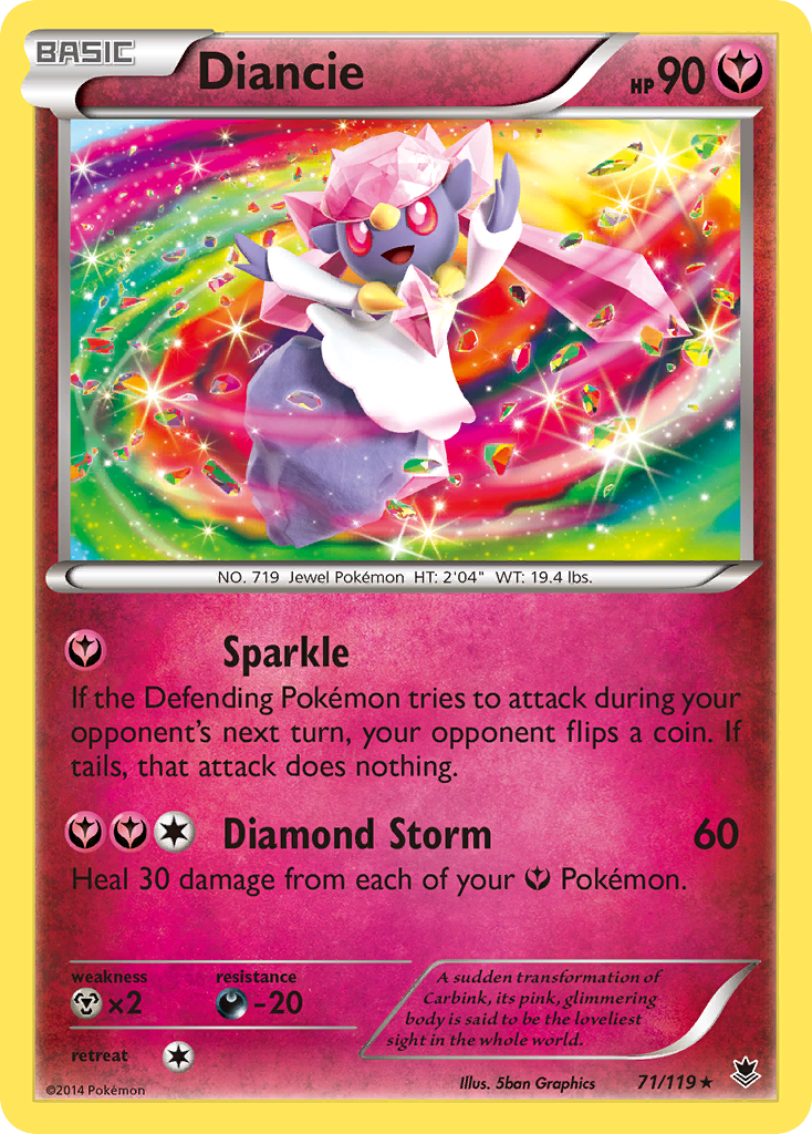 Diancie (71/119) [XY: Phantom Forces] | Tabernacle Games