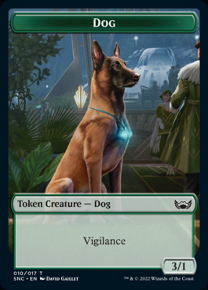 Dog Token [Streets of New Capenna Tokens] | Tabernacle Games