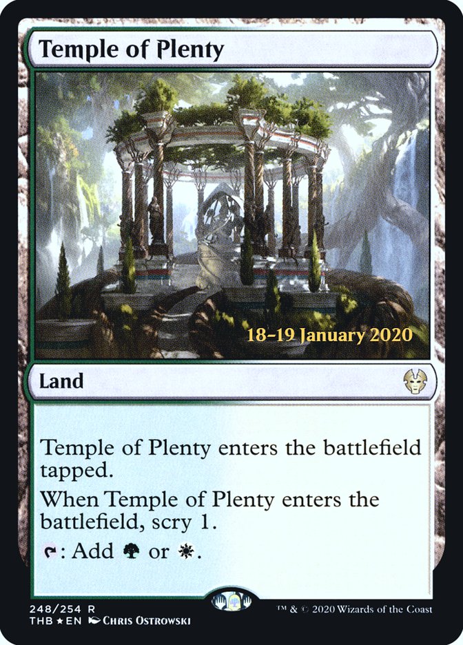 Temple of Plenty [Theros Beyond Death Prerelease Promos] | Tabernacle Games