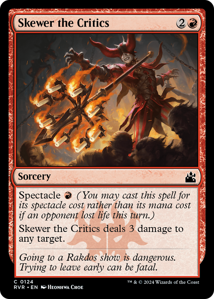 Skewer the Critics [Ravnica Remastered] | Tabernacle Games