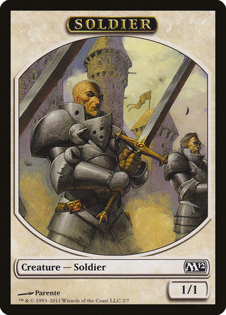 Soldier Token [Magic 2012 Tokens] | Tabernacle Games