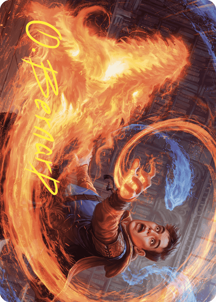 Frantic Firebolt Art Card (Gold-Stamped Signature) [Wilds of Eldraine Art Series] | Tabernacle Games
