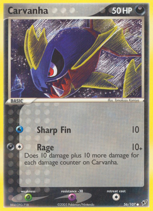 Carvanha (56/107) [EX: Deoxys] | Tabernacle Games