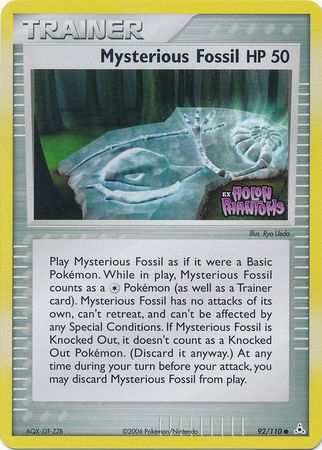 Mysterious Fossil (92/110) (Stamped) [EX: Holon Phantoms] | Tabernacle Games