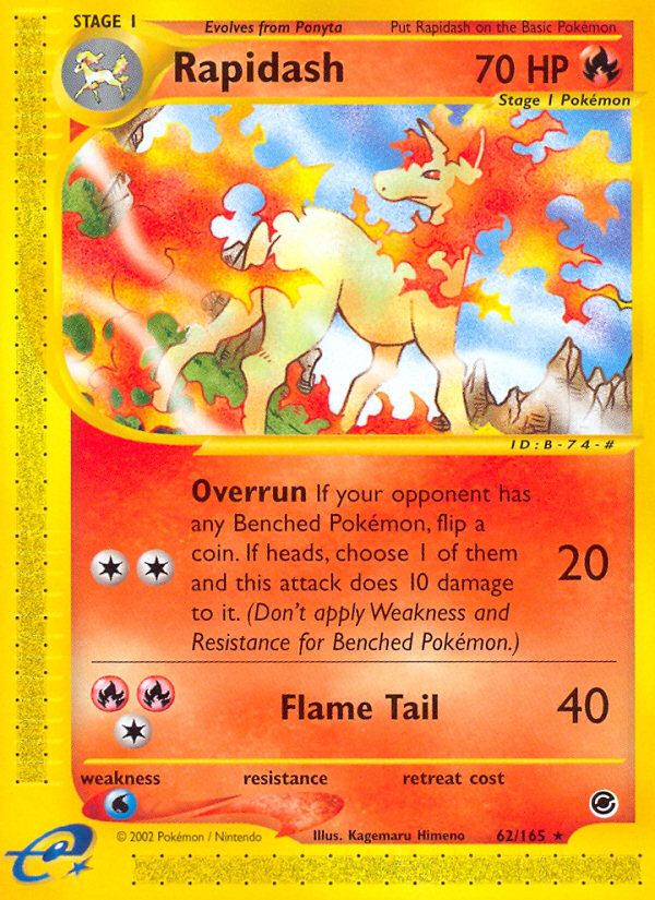 Rapidash (62/165) [Expedition: Base Set] | Tabernacle Games