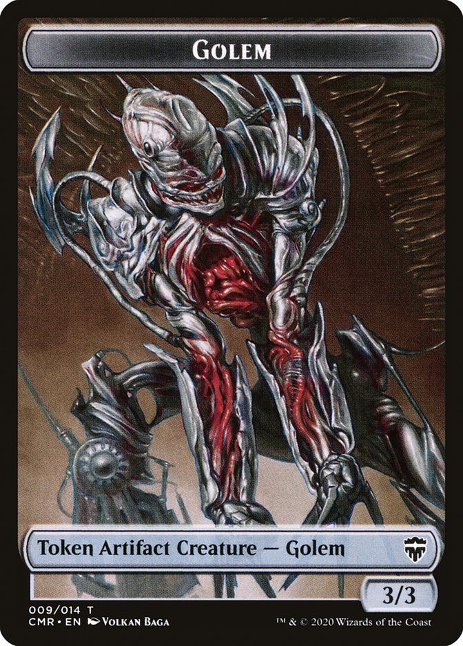 Golem // The Monarch Token [Commander Legends Tokens] | Tabernacle Games