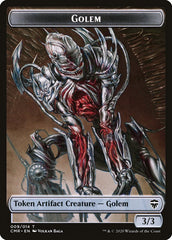 Golem // Rock Token [Commander Legends Tokens] | Tabernacle Games