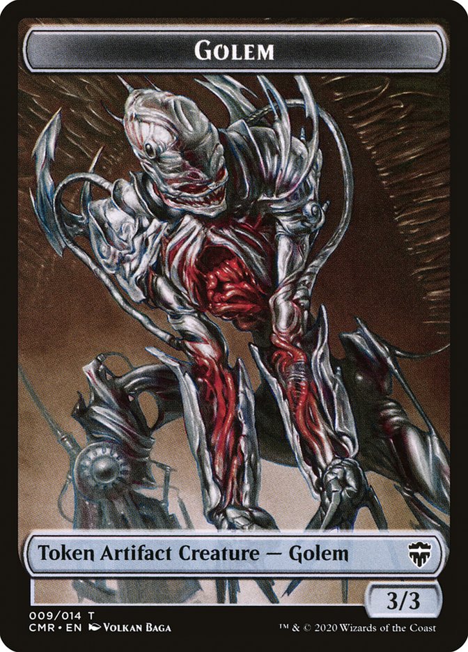 Dragon // Golem Token [Commander Legends Tokens] | Tabernacle Games