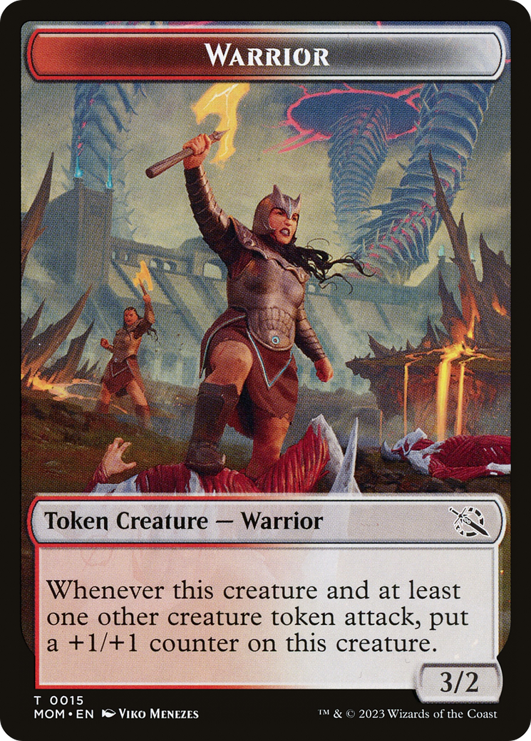 Warrior // Thopter Double-Sided Token [March of the Machine Tokens] | Tabernacle Games