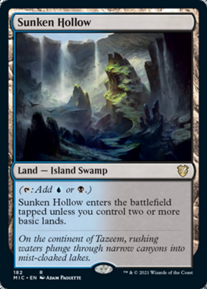 Sunken Hollow [Innistrad: Midnight Hunt Commander] | Tabernacle Games