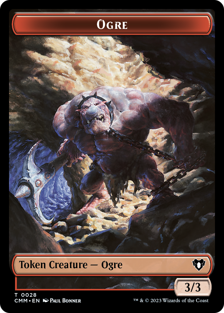 Soldier // Ogre Double-Sided Token [Commander Masters Tokens] | Tabernacle Games
