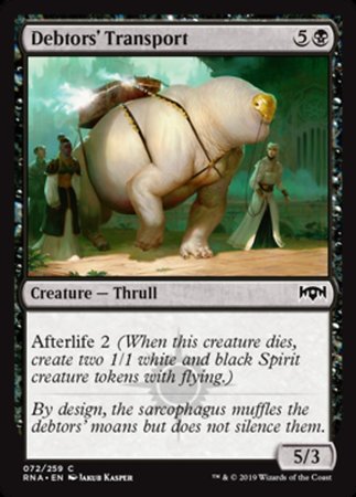 Debtors' Transport [Ravnica Allegiance] | Tabernacle Games
