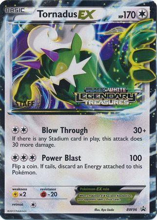 Tornadus EX (BW96) (Staff Prerelease Promo) [Black & White: Black Star Promos] | Tabernacle Games