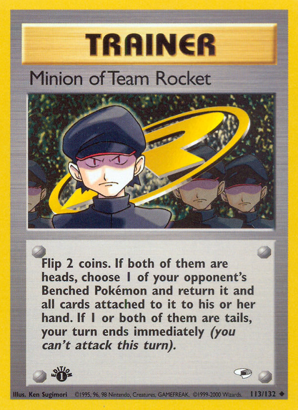 Minion of Team Rocket (113/132) [Gym Heroes 1st Edition] | Tabernacle Games