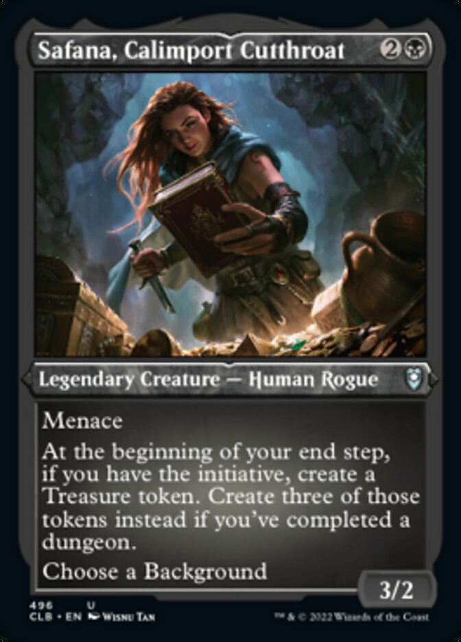 Safana, Calimport Cutthroat (Foil Etched) [Commander Legends: Battle for Baldur's Gate] | Tabernacle Games