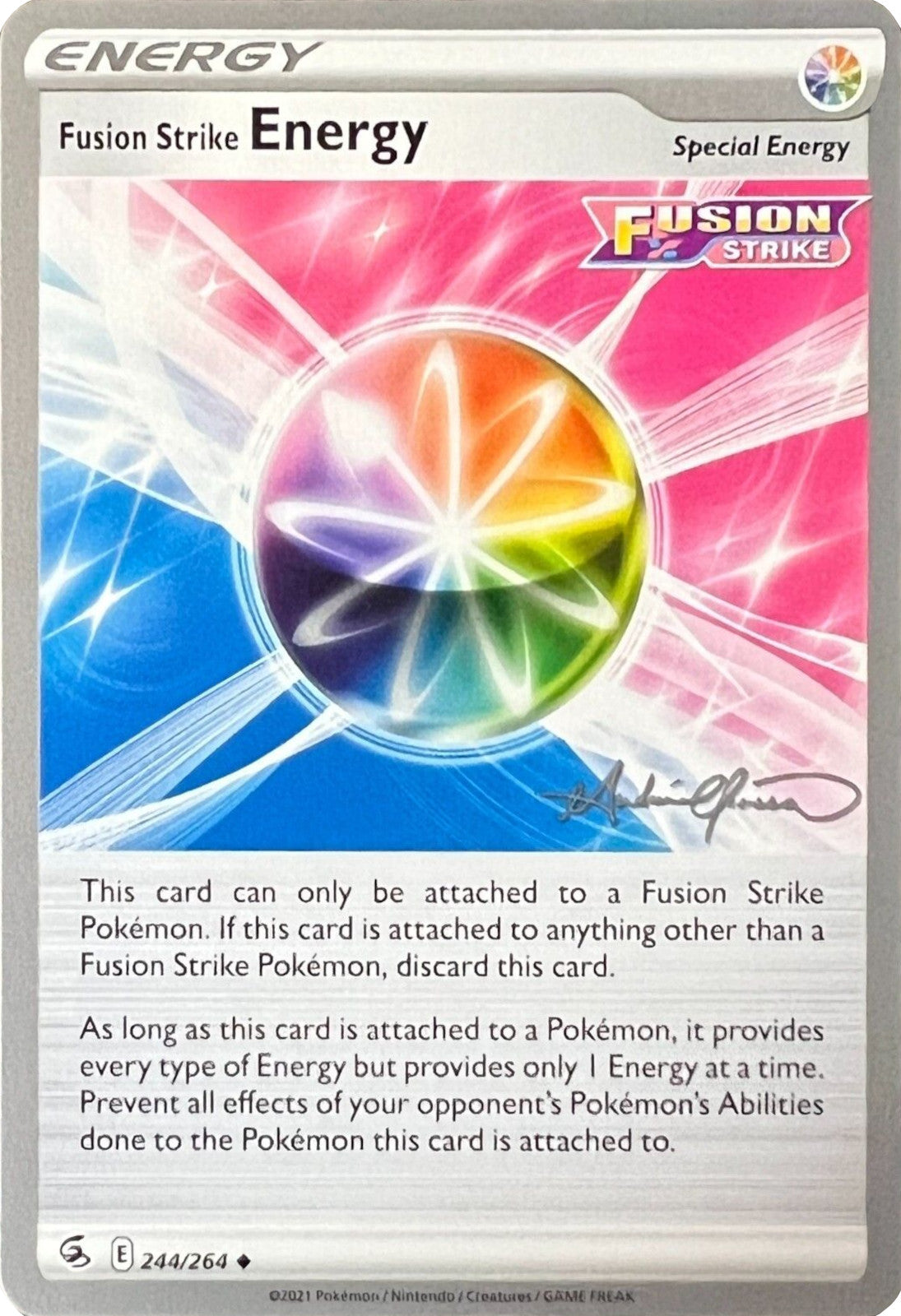 Fusion Strike Energy (244/264) (The Shape of Mew - Andre Chiasson) [World Championships 2022] | Tabernacle Games