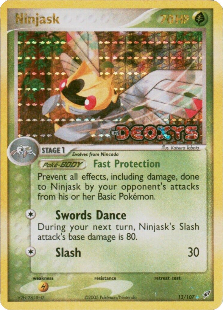 Ninjask (13/107) (Stamped) [EX: Deoxys] | Tabernacle Games